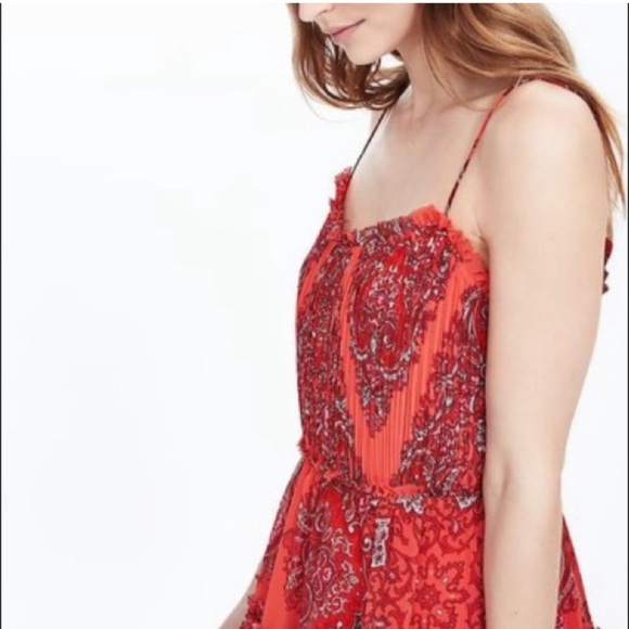 Banana Republic Blogger Favorite! Paisley Pleaded Midi Dress, 6 - Picture 6 of 11